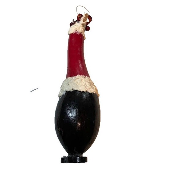 Vintage Picatso Christmas Ornament Whimsical Handcrafted Paper Mache Cat Santa* - Picture 3 of 8